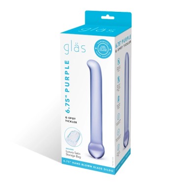 Szklane dildo - Glas Purple G-Spot Tickler